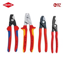 크니펙스 케이블 커터 와이어 전선 가위 컷터 주름관 탈피기, 02.95 16 160 SB(스텝컷)