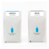 Blue Bottle 블루보틀 홈 블렌드 커피 홀빈 2종 브라이트 볼드 340g x 2팩 Bright Bold