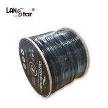 LANstar CAT.5E UTP 옥외용 랜선 300m/LS-5UTP-OD300M/블랙/단선/OUTDOOR 실외용 랜케이블/랜공사용/외부/내부 2중 피복 구조/100MHz 대역폭/