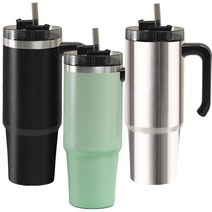 디지지 파스텔 진공 스텐 냉온 텀블러 900ml, 실버