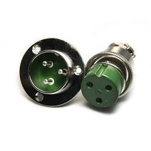 항공잭 30MM 날개타입 K-30-3핀 플러그 국내생산 원형커넥터 써큘러커넥터, 02_판넬
