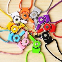 휴대폰 2중 스트랩 도난방지 목걸이줄 1개, 블랙