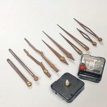 DIY 시계만들기 부품모음 무소음무브먼트 원목바늘, 원목바늘 E형