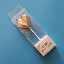 하트 별 캔들 장식 특이한생일초 귀여운 공주 생일 브라이덜 생신 백일사진, 다이아몬드 하트 샴페인 20갑