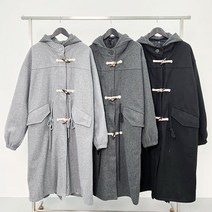 이브컴퍼니 모직 롱 오버핏 야상 떡볶이 코트 - KC713