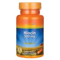 톰슨 나이아신 500mg 비타민B 타블렛, 30개입, 1개
