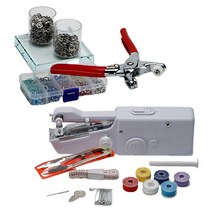 드륵이와똑딱이 우리집수선왕 미니 재봉틀 박음질 기계 셀프수선 수선 단추 펀칭기, 드륵이+똑딱이