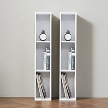 간편조립식 이케아 좁은 슬림 책장 2P 국내제작 거실 침실 원룸 서재 DIY수납장, C820 오크