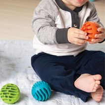 [6개월아기손빨기방지] 손빨기 감각발달 장난감 실리콘치발기 쥬니어 6개월