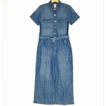 (미사용)(고고빈티지)H&M 여165/72A 데님 반팔 점프수트