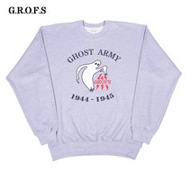 [GROFS] 그롭스 고스트 아미 스웻셔츠 (차콜)