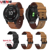 시계줄 호환 Garmin Fenix 7X 7 5S 7S 6X 6 Pro 3 3 용 퀵 릴리스 가죽 스트랩 시계 밴드 26mm 22mm 20mm 스마트 워치