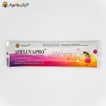 샘플 Apibuzz Apifluva-Pro 미니 소형 스트립을 플루발리네이트 꿀벌 바로아 진드기 치료 양봉약, [01] 2 x 2 Strips Sample