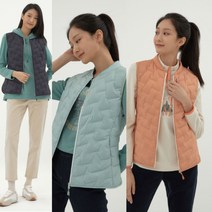 [지센] 여성 심리스 컬러 덕다운 경량 패딩 조끼(색상3종)