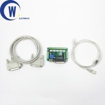 Mach3 업그레이드 5 축 CNC 인터페이스 어댑터 브레이크 아웃 보드 USB 케이블 + DB25 병렬, 한개옵션0