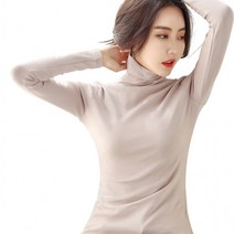 카라 티 터틀넥 목 니트 로로스키니 폴라 여성 LS0423 기모