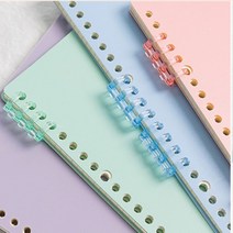 책 노트 교재 제본링 투명 바인딩 링 제본 용품, 색상