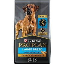 퓨리나 pro plan joint health large breed 강아지 사료 shredded blend chicken amp rice -, 34파운드