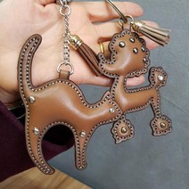 로스킨 동물캐릭터 반제품(소가죽) 강아지 곰 사슴 고양이 토끼 가죽공예 DIY 패키지, 민자빨강고양이