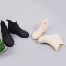 예쁜 여자 기본 레인 비오는 여성 짧은 부츠 시골 장화 장마철 날장화