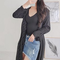 글램디브 이은 스트라이프 롱 로브 AC1401