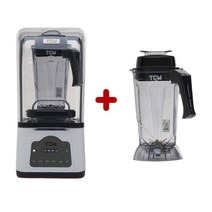 TCM 블렌더 카페업소용 믹서기 초고속 대용량 전용볼 추가 티씨엠 2.5L, 블랙+전용볼 추가