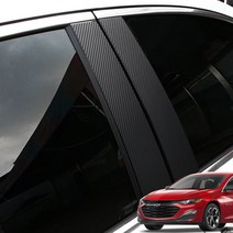 [JR SHOP] 쉐보레 더뉴말리부 B필러 기둥 몰딩 카본 스티커 차량용품, [JR_S]_유광블루카본, 1개