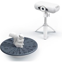HUIOP 3D 스캐너 CR-SCAN Lizard 프리미엄 휴대용 3D 스캐너 3D 모델링 스캐너 0.05MM 고정밀 지원 검정색 개체 색상 복원 OBJ/STL 출력 3D 인쇄, 2, 2