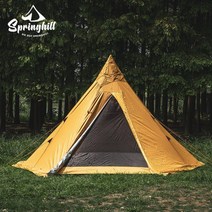 Springhill 티피텐트 겨울 장박 솔캠 a형텐트 화목난로 굴뚝 파이어쉘터 불멍텐트, 베이지
