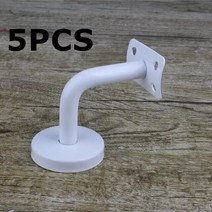 5개 60*60mm 블랙/화이트 브래킷 스테인레스 스틸 계단 난간 벽 마운트 지원 가드 레일, 01 WHITE