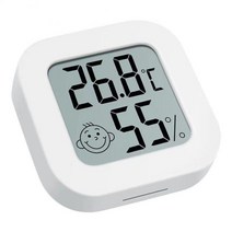 기상상황 날씨 표시 한눈에 탁자시계 벽시계 mini lcd 디지털 온도계 습도계 실내 방 전자 온도 습도 측정기 센서 게이지 weather station for home, 섭씨