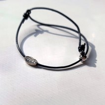 솔솔미 실버 나뭇잎 천연 소가죽 우정팔찌 단체팔찌 화이트데이 선물 팔찌