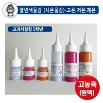[과학코리아] 열변색물감(시온물감)30ml 수성용-고온 저온 체온(색변화실험 온도변화), 체온30ml