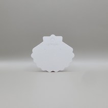 조개 악세사리택 목걸이택 100매, 화이트(펄박)