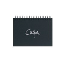 삼원 아트스퀘어 크로키북 하드커버 105g 80매 스프링, 검정/148x210/A5(CK01)