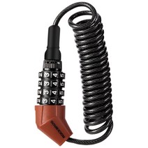 자전거 자물쇠 암호번호 잠금 번호키 도난방지 다용도 고탄성 케이블락 바이크 헬멧 고정 락브로스, 02 : 레드