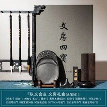 109941 고급 남포석 벼루 전문가용 서예 도구 동양화, 01. 문장으로써 벗을 사귀다 세