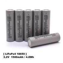 리튬 인산철 배터리 셀 배터리팩 리튬이온배터리 대용량 3.2v 18650 1500mah 1800mah lifepo4 긴 사이클 수명 충전식 diy 태양 광 전원 공급 장치, 20 PC 3.2V 1800mAh