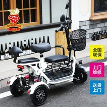 세발 전기 자전거 소형 노인 여성 삼륜 전동차 스쿠터 3륜 전동 어르신 마실 소형 미니, 1개, 3인승 배터리 없음 + 48V