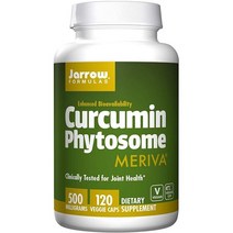 Jarrow Formulas Curcumin 수용성 강황 심황 커큐민 영양제(120정), 1개, 1