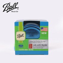 볼 메이슨 블루 레귤러 뚜껑 밴드 6p세트 밀폐 유리 병 자, 본상품선택