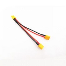 컨트롤러 배터리 18AWG 10CM 충전기 케이블 XT30 XT-30 병렬 와이어 Y 리드, 1 Female to 2 Male