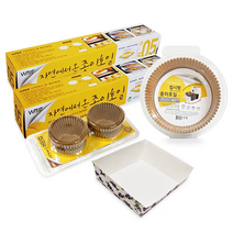 [딜] 자연에서 온 종이호일/머핀컵/트레이 특가전, 18) 에어프라이어 종이호일 23cm (100매) / 벌크박스_골든