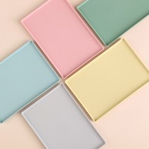 카페 트레이 사각 쟁반 빵 간식 받침 5컬러, 멀티 트레이 5개 세트-블루