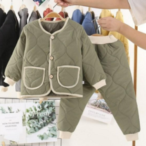 깔깔이 아동 누빔 점퍼 아우터 패딩점퍼 상하복 UZ