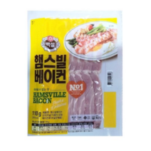 (냉장)[백설]햄스빌 베이컨110g, 110g, 6개