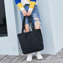 더블유팝 로이스 에코백 숄더백 빅 캔버스 천 가방 남자 여성 남여공용