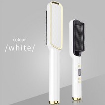 휴대용고데기 미니 슬림 헤어 고데기 2In1 스트레이트닝 브루스 무선 USB 로터리 휴대용 핫 빗 전기 컬링 언 스트레이트너 30 기어, 표시된 대로 2_미국