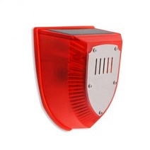 동체감지기 동작감지기 방범 움직임 감지 센서 태양 적외선 모션 알람 with 129db dog 짖는 gunshot strobe light for home garden shed, 시간 지불