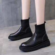 도오빠 포스앙 여성 첼시 부츠 앵클 삭스 로퍼 앵클부츠 하이탑 통굽 여자부츠